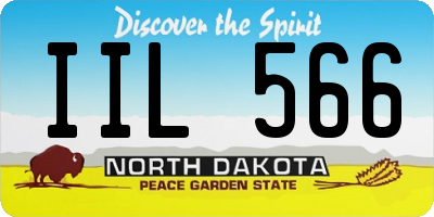ND license plate IIL566