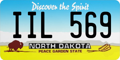ND license plate IIL569