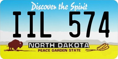 ND license plate IIL574
