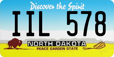 ND license plate IIL578