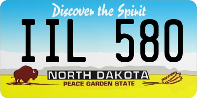 ND license plate IIL580