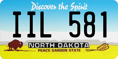ND license plate IIL581