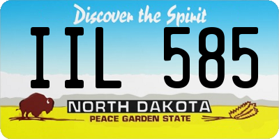 ND license plate IIL585