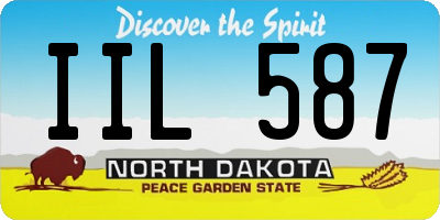 ND license plate IIL587