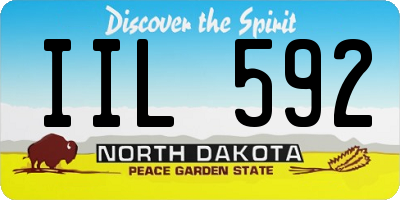ND license plate IIL592
