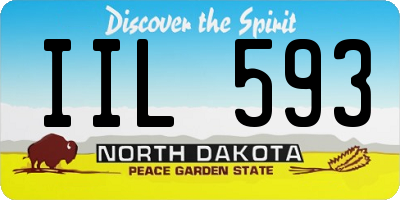 ND license plate IIL593