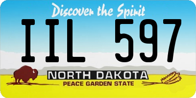 ND license plate IIL597