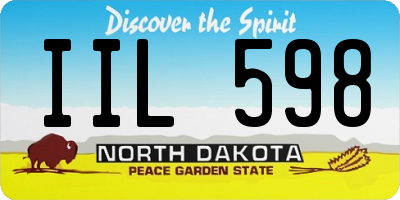 ND license plate IIL598