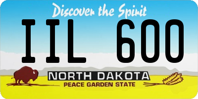 ND license plate IIL600
