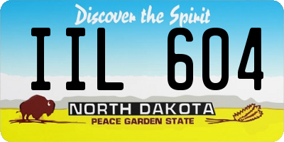 ND license plate IIL604
