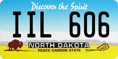 ND license plate IIL606