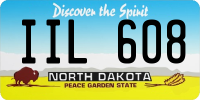 ND license plate IIL608