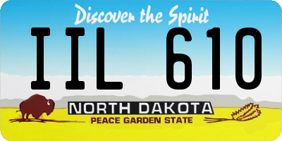 ND license plate IIL610