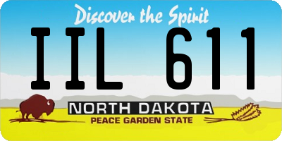 ND license plate IIL611