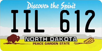 ND license plate IIL612