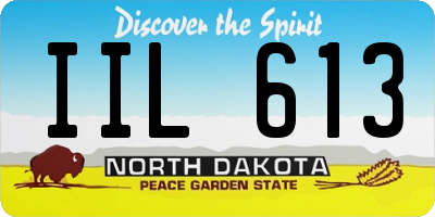 ND license plate IIL613