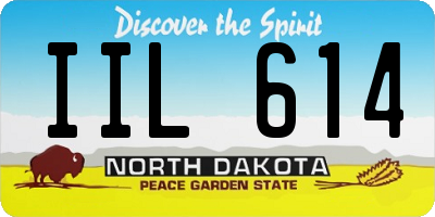 ND license plate IIL614