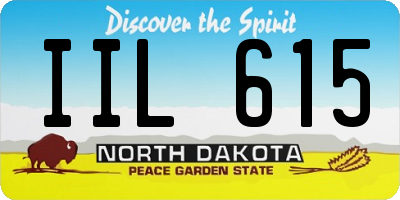 ND license plate IIL615