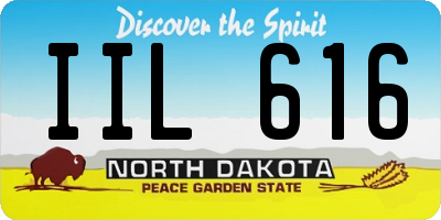 ND license plate IIL616