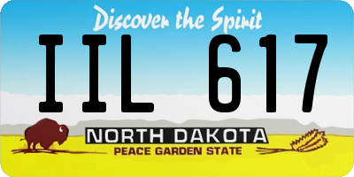 ND license plate IIL617