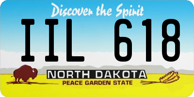 ND license plate IIL618