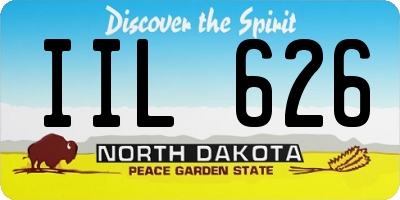 ND license plate IIL626