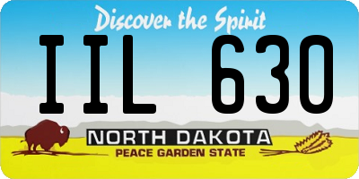 ND license plate IIL630
