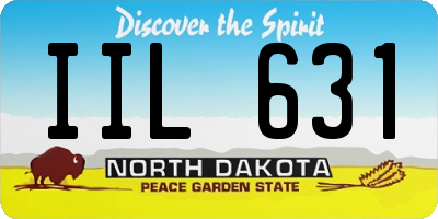 ND license plate IIL631