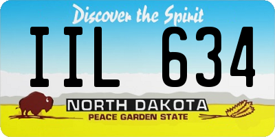 ND license plate IIL634