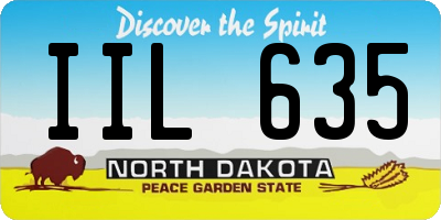 ND license plate IIL635