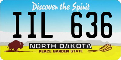 ND license plate IIL636