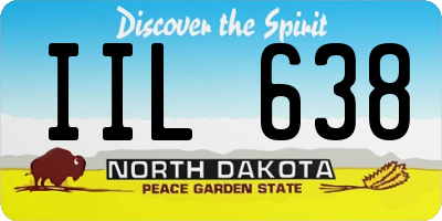 ND license plate IIL638