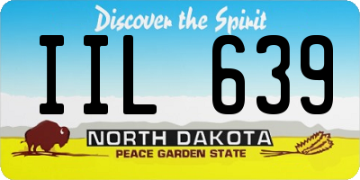 ND license plate IIL639