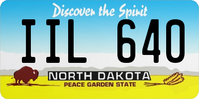 ND license plate IIL640