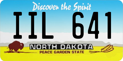 ND license plate IIL641