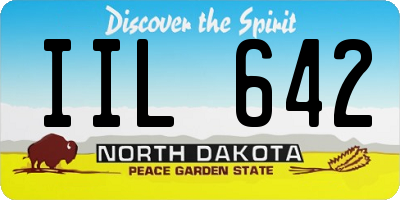 ND license plate IIL642
