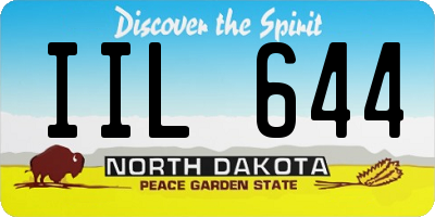 ND license plate IIL644