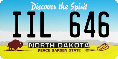 ND license plate IIL646