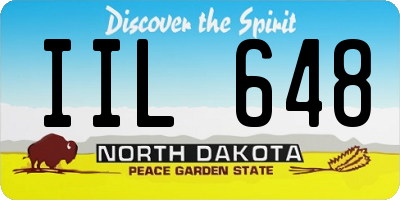 ND license plate IIL648
