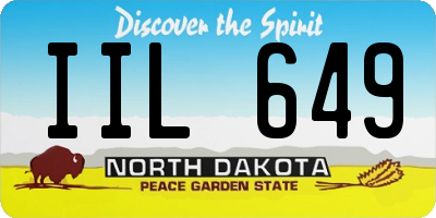 ND license plate IIL649