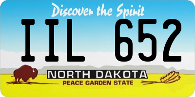 ND license plate IIL652