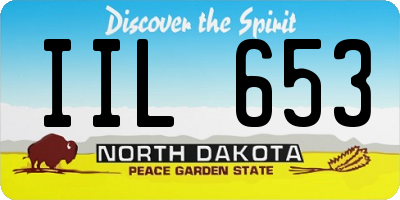 ND license plate IIL653