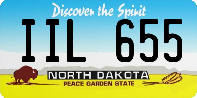 ND license plate IIL655