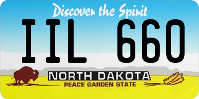 ND license plate IIL660