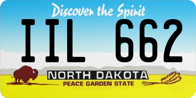 ND license plate IIL662