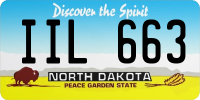 ND license plate IIL663