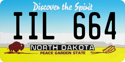 ND license plate IIL664