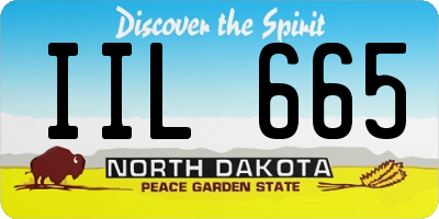 ND license plate IIL665