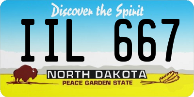 ND license plate IIL667