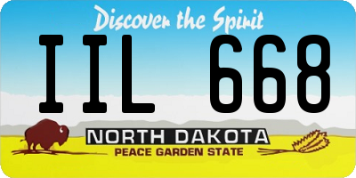ND license plate IIL668